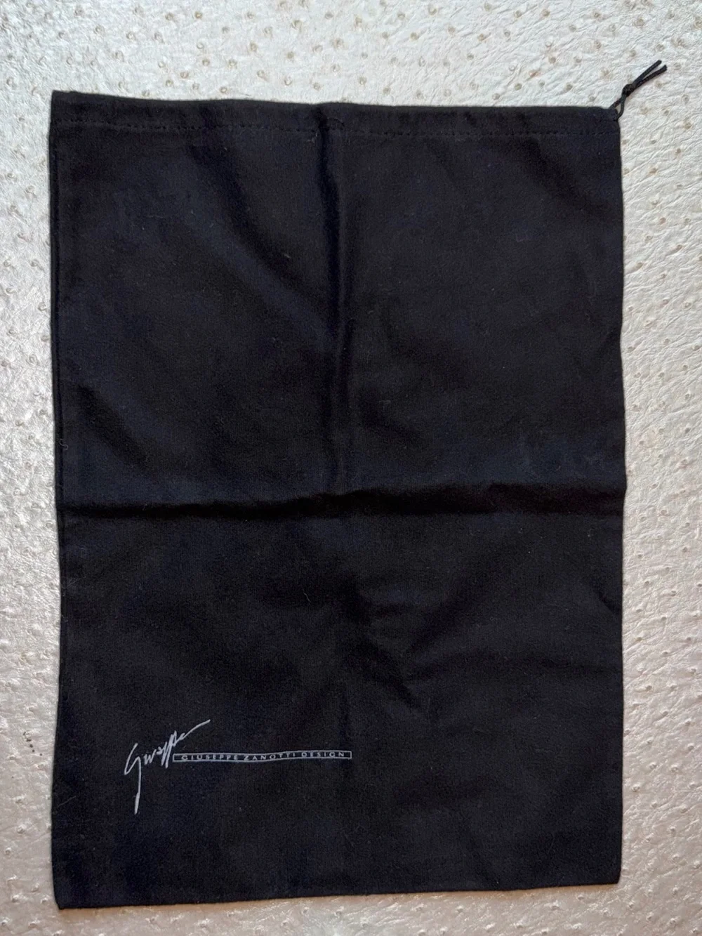 Giuseppe Zanotti Black Drawstring Dust Sleeper Bag for Shoes